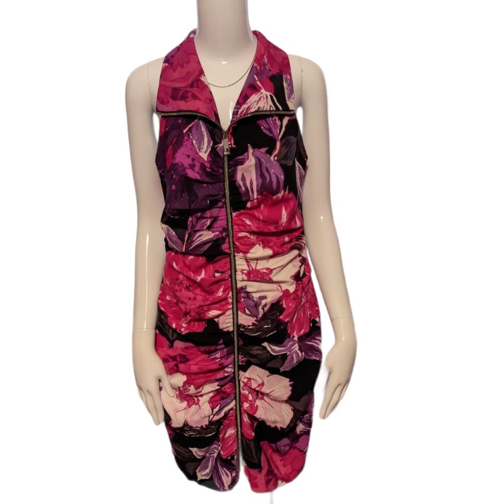 Cache- Beautiful Floral Zip up Dress